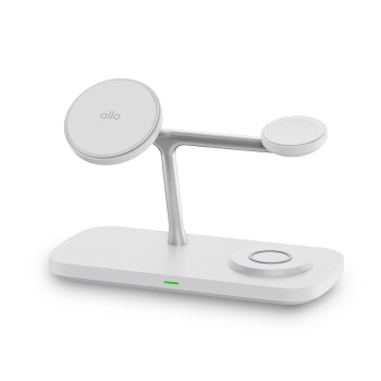 [알로코리아] Qi2 20W 3in1 맥세이프 갤럭시 아이폰 고속 멀티 무선 충전기 UC320WQI2