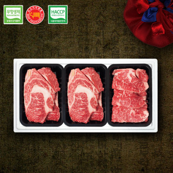 (1등급) [무항생제 한우선물세트] 특선 한우선물세트 1.2kg~1.4kg 한우지애