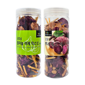 [굿모닝너츠] 뿌리채소 믹스넛+통마늘 야채 믹스넛 (600g/1.2kg)