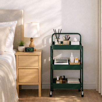 [딱! 7일 특가] [NEW 런칭] 보프 3단 이동식 폴딩 프리미엄 컬러 수납장