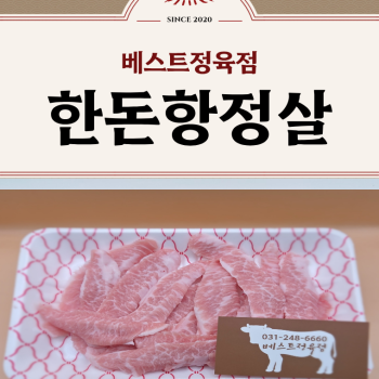 [베스트정육점]한돈  1등급 암돼지 냉장 항정살 300g~구이용/수육용