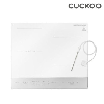 [쿠쿠] 미식 컬렉션 셰프스틱 3구 인덕션레인지 화이트(메탈 실버) CIR-EP301FW