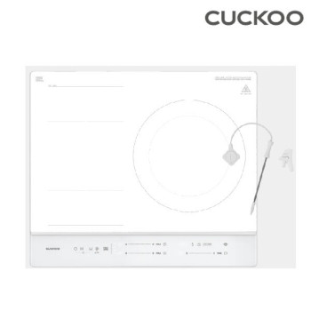 [쿠쿠] 미식 컬렉션 셰프스틱 프리존 3구 인덕션레인지 화이트(퓨어화이트) CIR-GP301FAW