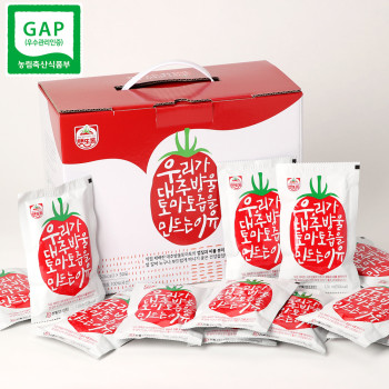 부여농부의 대추방울토마토즙 (120mlx30ea / 120mlx50ea) GAP 인증 / 껍질과 씨 제거