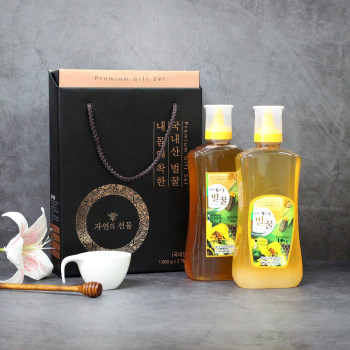 무주의 자연을 담은 고재영 반딧불 벌꿀 선물세트 2kg (아카시아 / 야생화 / 밤꿀)