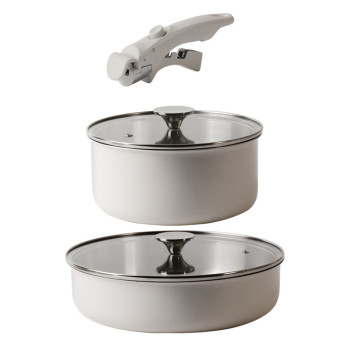 [히라] 베루스 인덕션 스텐 316 멀티핸들 냄비 2종세트