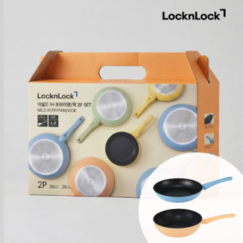 [락앤락] 마일드 IH 후라이팬28cm+윅28cm
