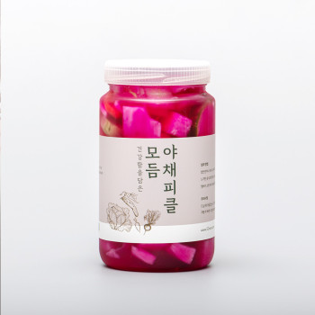 논산농부의 수제 모듬 야채피클 580g(병) / 1kg(팩)