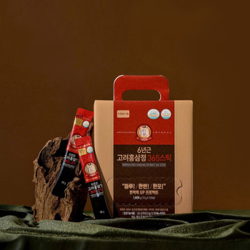 [딱! 7일 특가] /쇼핑백포함/ 정원삼 6년근 고려홍삼정 365스틱, 10g X 100포, 1개