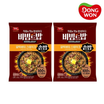 [동원] 비빔드밥 갈릭버터 스테이크 솥밥 420gx3개