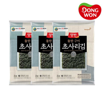 [동원] 돌판구이 초사리김 (5매) x 9봉 (3x3)