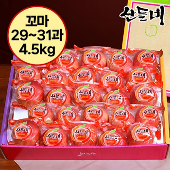 [산들네] 꼬마세척사과 3호 (30과/4.5Kg)
