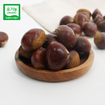 부여농부의 유기농 밤 1kg (특대 / 대) 유기농밤 산밤 약밤 부여알밤 부여밤