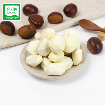 부여농부의 유기농 깐밤 300g (개당 2g 이상) 유기농밤 산밤 약밤 부여알밤 부여밤