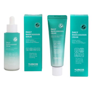 [유리코스] 데일리 마데카소사이드 세럼+크림 세트 50ml(미백 주름개선 기능성화장품)