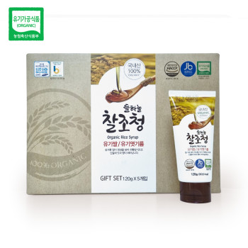 정읍농부의 유기농 찰조청 20g x 12ea 튜브형 유기가공식품 인증