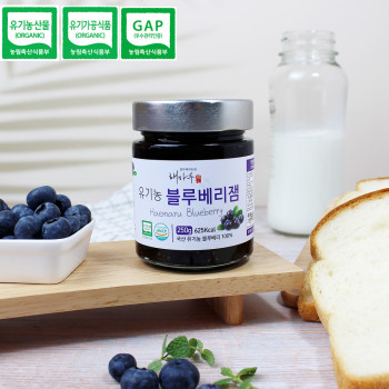 홍성농부의 국내산 유기농 블루베리 잼 180g / 250g