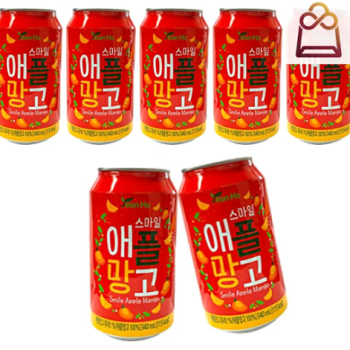 스마일 애플망고 주스 340ml x 24캔(박스안심포장)
