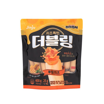 [천하장사] 더블링 뿌링치즈 400g (25g X 16개입)