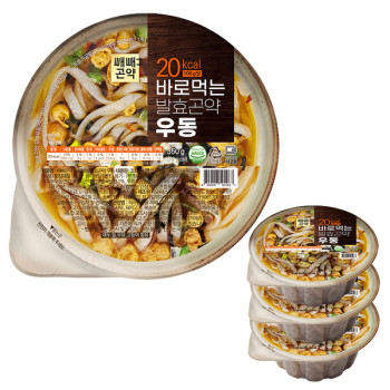 [빼빼곤약] 바로먹는 발효곤약 우동 350gx4ea