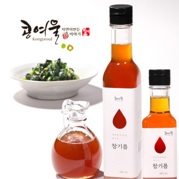 [콩여울] 청정고창 저온압착 참기름 165ml/260ml