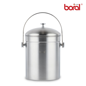 [보랄] 스테인레스 스틸 5L 음식물 쓰레기통 BR-500L