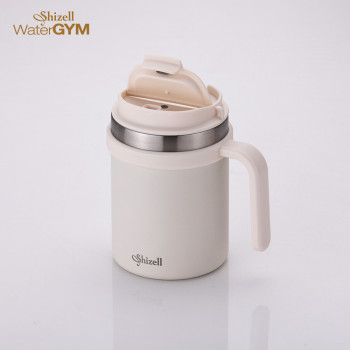 부드러운 밀크크리미 컬러! 480ml 카페머그 스타일 텀블러로 일상을 감성 있게 완성