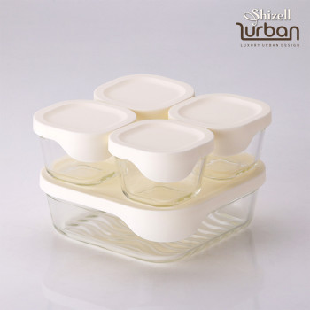 [쉬젤] 러반 오븐 내열 글라스밧드 직사각 5종세트 (930ml2EA+370ml3EA)
