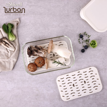 [쉬젤] 러반 오븐 내열 글라스밧드 스팀채반 2종세트 (정사각1320ml+직사각2500ml)