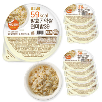 [빼고비움] 최저 칼로리 발효곤약 쌀현미밥39 150gx10팩(100g당 39kcal)