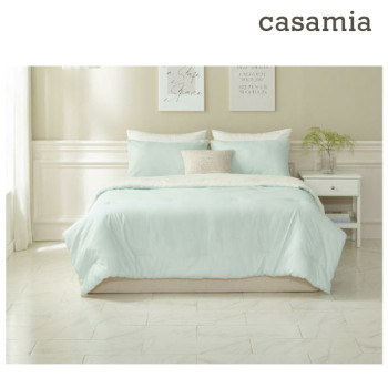 [CASAMIA] 까사미아 프리미엄 민트/아이보리 양면 차렵이불 Q