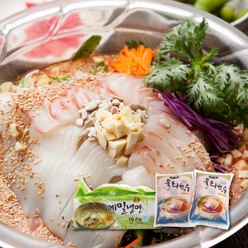 [HACCP인증] 물회 냉면 10인분(물회육수400g*10 + 냉면2kg)