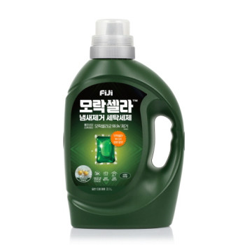 피지 모락셀라 냄새제거 액체세제 일반드럼 겸용 허브향 용기 2.1L