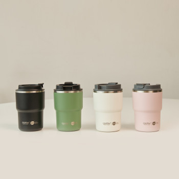 아소부 세라믹 스텐 진공 보온보냉 텀블러 360ml 커피익스프레스