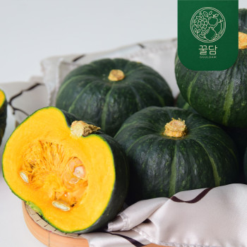 [꿀담] 제주 미니 밤호박 보우짱 1kg/2kg/3kg/5kg/10kg 박스무게 포함