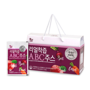 [리얼착즙] 물한방울 넣지않은_ABC 주스 80ml (30포-120포)
