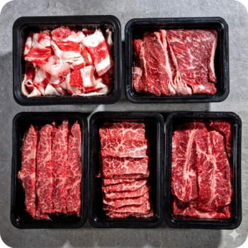 [삼진축산]소고기 모듬1.2kg 4종(살치/갈비살/부채/등심/우겹살)냉동