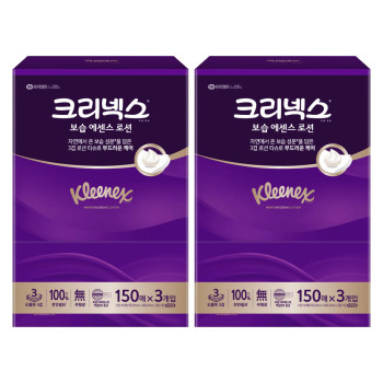 크리넥스 보습에센스 보습티슈 150매x3입