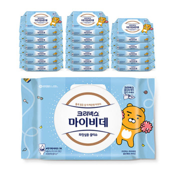 크리넥스 마이비데 카카오 물티슈 캡형40매
