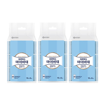크리넥스 마이비데 클린케어 물티슈 10매x4입 3개