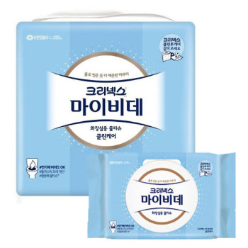 크리넥스 마이비데 클린케어 물티슈 46매x4입