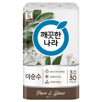 깨끗한나라 더순수 3겹 25m 30롤