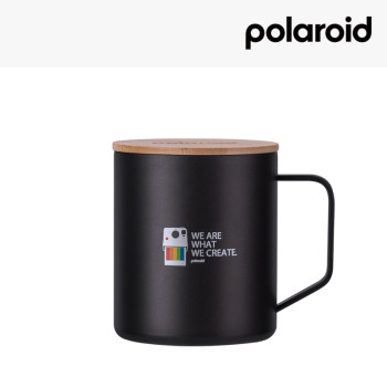 폴라로이드 나우 폴라 스텐컵 블랙 450ml