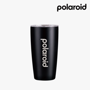 폴라로이드 버티컬 렌즈 텀블러 블랙 470ml