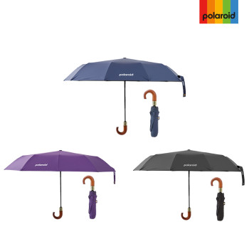 폴라로이드 레인 3단 암막 완전자동 고급지팡이(BLACK)