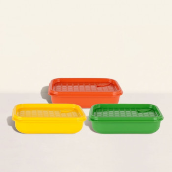 [실리만] 뉴트로 삶아쓰는 실리콘 용기 390ml (2P) WSK7228 (색상 택1) ★