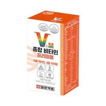 [일양약품] 종합비타민 프리미엄 1000mg x 60정