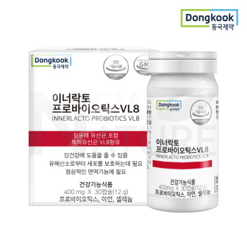 (동국제약) 이너락토 프로바이오틱스 VL8 400mg x 30캡슐