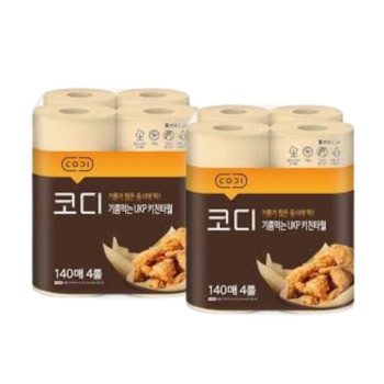 [코디] 기름먹는 키친타올 140매 4입 (2팩)