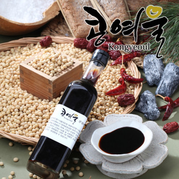 [콩여울] 5년간 간수를 뺀 고창 천일염사용 재래식간장 250ml/500ml